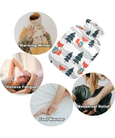 Naanle Christmas Tree Fox Hot Water Bottle - 1L Transparent - Warm & Cold Therapy - Hand & Foot Warmer for Pain Relief - Buy Online on GoSupps.com