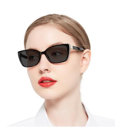 OCCI CHIARI Reader Sunglasses Women 2.5 Reading Sunglasses 1.0 1.25 1.5 1.75 2.0 2.25 2.5 2.75 3.0 3.5 (Black 2.50) Black 2.5 x
