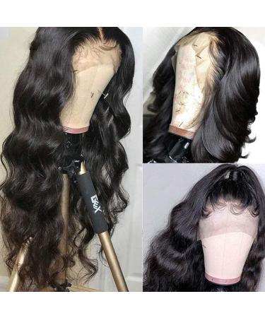 Viennois 14 Inch Brazilian Lace Front Human Hair Wig | Pre Plucked 150% Density 10A Body Wave HD Lace Front Wig with Baby Hair | Natural Hairline Glueless Frontal Wig (14inch) - Buy Online on GoSupps.com