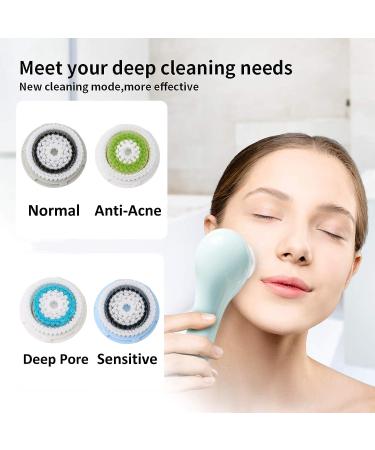 Rotating Facial Cleansing Brush Set - 8 Pieces Spin Brush for Clarisonic Replacements - Face Scrubber for Women and Men - Buy Online on GoSupps.com
