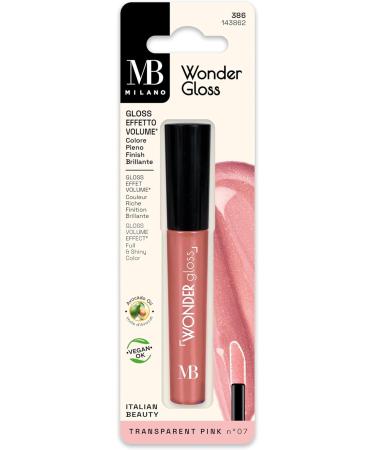  MB MILANO MB Milano - Wonder Gloss - TRANSPARENT PINK - Volume & Hydration - Glossy Finish - Buy Online on GoSupps.com