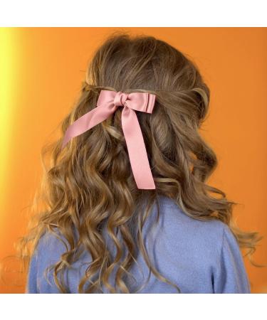 Ouligay 6pcs Tassel Hair Bows with Long Tail - Hair Ribbon Bow Clips for Women and Girls - Buy Online on GoSupps.com
