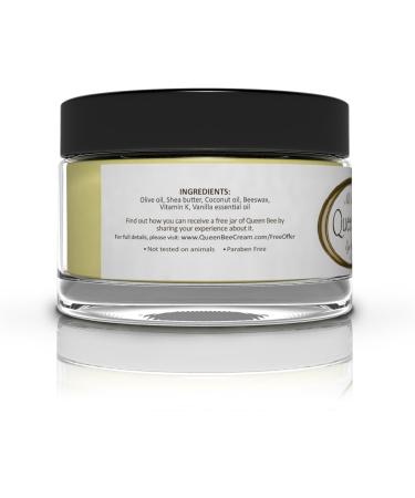 Queen Bee (2 Jars - 1 Ounce Each) All-Natural Organic Under Eye Cream - Remove Dark Circles and Wrinkles Naturally - Buy Online on GoSupps.com