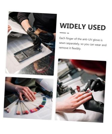 Amosfun 2 Pairs Pink Gloves Sun Gloves Nail Art Supplies Uv Gloves for Gel Nail Lamp Uv Protection Gloves for Nail Gel Nail Lamp Uv Gloves Nail Art Uv Gloves Breathable Accessories Nylon - Buy Online on GoSupps.com