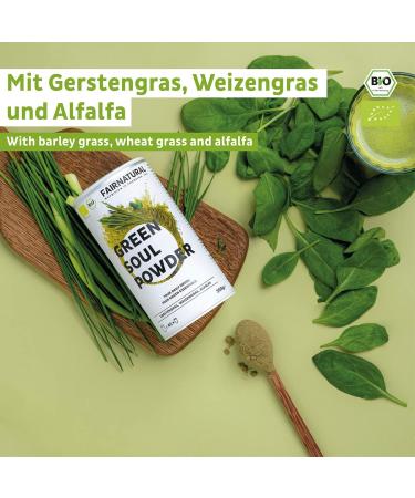 Buy Bio Green Bowl Smoothie Powder - German Superfood Blend with Barley Grass Wheat Grass & Alfalfa | 200g - International Shipping - Buy Online on GoSupps.com