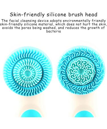 Opal Tool Sonic Facial Cleaning Brush - USB Electric Deep Cleansing Device for Face Massage Peeling & Blackhead Removal (Blue) - Buy Online on GoSupps.com