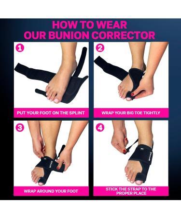 Effective Bunion Corrector Kit | Bunion Relief for Men & Women | Straighten Toes & Correct Bunions | Cushioned Sleeves - Large/X-Large - Buy Online on GoSupps.com