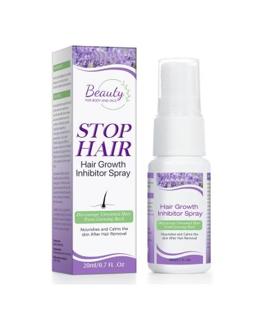 Hair Growth Inhibitor for Face Hair Inhibitor Permanent Spray Non-Irritating Hair Inhibitor Permanent Hair Removal Spray for Body Face Underarm Arm Leg Private Areas Slows Regrowth