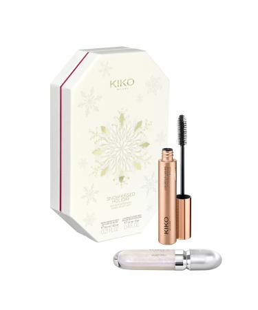 KIKO Milano Snow-Kissed Holiday Mountain Buddies Make Up Gift Set Coffret Cadeau Maquillage: Brillant L vres 3D Hydra Lipgloss Et Mascara Effet Volumateur