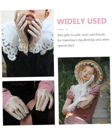 Housoutil 1 Pair Gel Manicure Gloves for Men Elastic Moisturizing Gel Mittens Gel Gloves Moisturizing Fingerless Glove Spa Glove Moisturizing Gloves Gel Mitten Hand Lotion Miss Pink - Buy Online on GoSupps.com