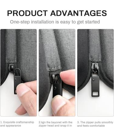 10-Piece Zipper Replacement & Repair Set for Suitcases Boots Jackets & Backpacks - Zipper Zipper & Rice Lock Solutions - Buy Online on GoSupps.com