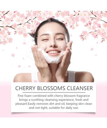 Aeviani Gentle Hydrating Face Wash with Cherry Blossom Moisturizing Deep Cleansing Facial Cleanser for a Smooth Complexion 1.76 oz - Buy Online on GoSupps.com