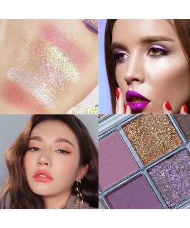 Metiplou 10 Colors Eyeshadow Palette - Matte Shimmer Glitter | Ultra-Blendable, High Pigment, Waterproof | Neutral Eye Makeup - Buy Online on GoSupps.com