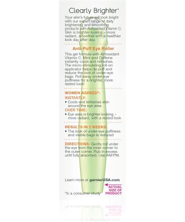 Garnier Nutritioniste Skin Renew Anti-Puff Eye Roller 15ml - Buy Online on GoSupps.com