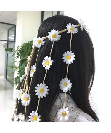 HONBAY Adjustable Bohemia Flower Headband - Sunflower Hair Wreath for Festivals - Buy Online on GoSupps.com