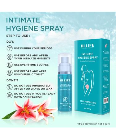 Hi Life Women's Intimate Spray with Zinc Gluconate - 2 fl oz/60 ml - Buy Online on GoSupps.com