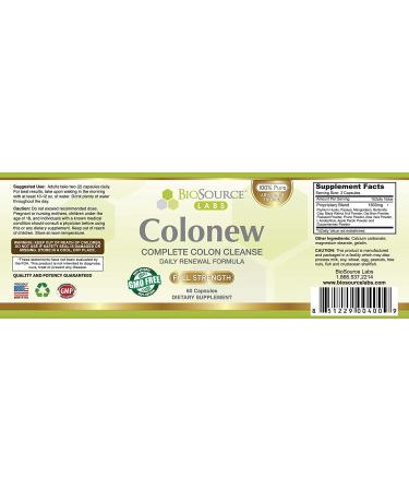 Colonew Complete Colon Cleanse: Natural Detox Supplement - 60 Capsules - Buy Online on GoSupps.com
