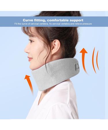 Ouken Neck Support Cushion - Adjustable Soft Neck Pillow for Comfortable Home Use - Gray Nylon & Elastic Sponge Design - Buy Online on GoSupps.com