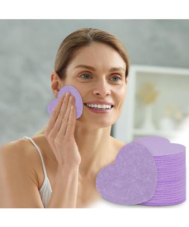 20 Face Sponges for Cleansing | Heart Shape Compressed Sponges for Facial Cleansing | Face Scrub Sponge for Facial Cleansing Exfoliate Masque Makeup Removal Yellow - Buy Online on GoSupps.com