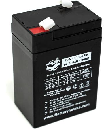 Buy ELB-0604 6V 4.5AH SLA Batteries - 5 Pack for Exit Sign Emergency Lights | International Shipping Available - Buy Online on GoSupps.com