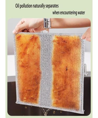 Multipurpose Wire Dishwashing Rags for Wet and Dry Scratch Free Metal Wire Dishwashing Cloth for Dry and Wet Cleaning of Tableware Cabinets Fruit Dishwashing Cloth (5pcs) - Buy Online on GoSupps.com