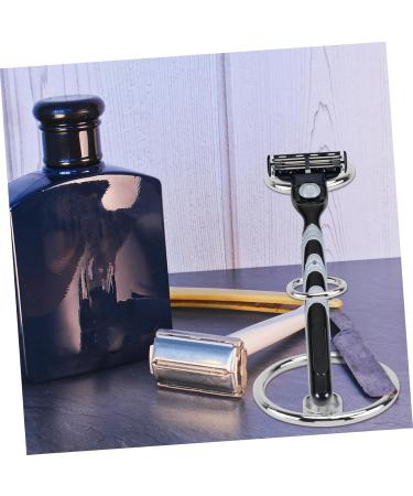 Minkissy Metal Razor Stand - Shaving Brush Holder & Organizer for Safety Razor | Premium Beard Care Accessories - Buy Online on GoSupps.com