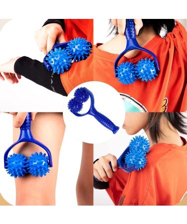 EKSMA 4 Massage Balls with Knobs - Self-Massage Roller for Back Legs Feet & Hands | Muscle Pain Relief Tool - Buy Online on GoSupps.com