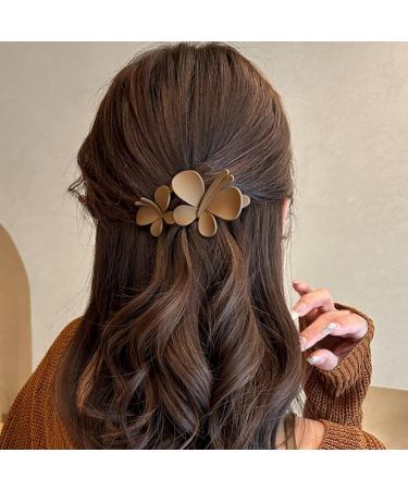 Ypkia Large Butterfly Hair Clips - 5 Pieces Matte Duckbill & Crocodile Hairpins for Women & Girls - Perfect Hair Accessories for All Styles - Buy Online on GoSupps.com