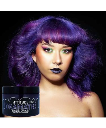 Attitude Holland Attitude Hair Dye - Vegan and Cruelty-Free Semi-Permanent Hair Dye with Conditioner - Dramatic Purple - 135ml