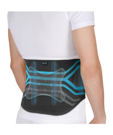 Dr. Scholl s Compression Back Support with Massaging Gel Breathable Fabric Shock-Absorbing Back Brace with Lumbar Support Built-in Gel Padding & Support (Size S/M)