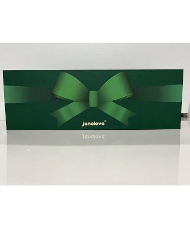 JaneLove Automatic Hair Curler | Adjustable Temperature Ceramic Barrel | Portable Storage Bag | Gift for Women | Green & Gold - Buy Online on GoSupps.com