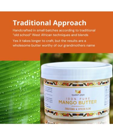Handcrafted 100% Pure Mango Butter - Traditional West African Blend | Small Batch Nutrient Rich | 6 Ounce - Shop Now - Buy Online on GoSupps.com