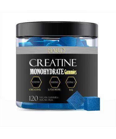 Creatine Monohydrate Gummies-Creatine Gummies for Men & Women-Creatine Chews-Creatine Preworkout-Muscle Growth-Flavored Creatine-Sugar Free-Vegan