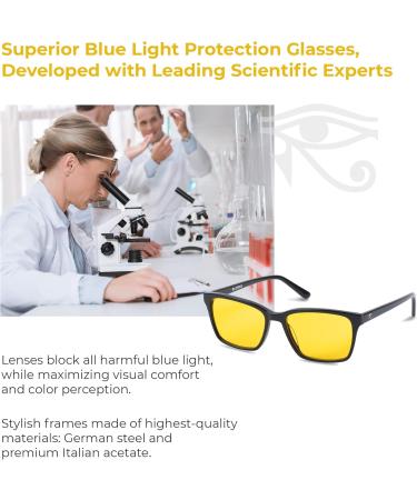 Ra Optics Maxwell Frame with Daylight Lenses - Premium Blue Light Glasses for Eye Strain Relief & Enhanced Focus - Buy Online on GoSupps.com