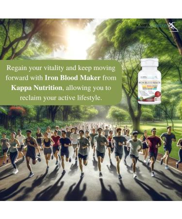 KAPPA NUTRITION Iron 26mg Vitamin C & Orange 150mg Folate 667mcg DFE Vitamin B12 Beetroot Brewers Yeast Broccoli & MCT Oil 9 in 1 Advanced Complex (60 Capsules) 60 Count (Pack of 1) - Buy Online on GoSupps.com