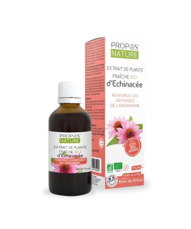 Organic Echinacea Extract - Strengthens Natural Defenses - 50 ml PROPOS'NATURE