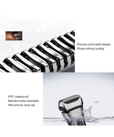 Buy Cordless USB Charging Waterproof Electric Shaver - Portable Beard Trimmer Razor for Home & Salon Use - Buy Online on GoSupps.com