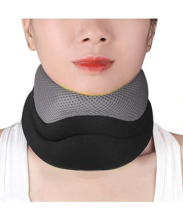 Povanj Sponge Neck Support | Soft Neck Collar & Wrap for Relief | Travel Sleep & Work - Gray for Men & Women - Buy Online on GoSupps.com