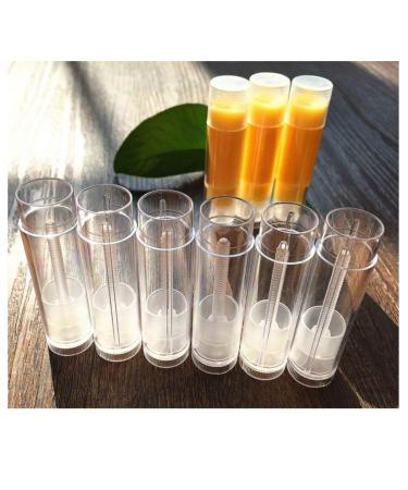 JZK 50 Pack Clear Plastic Lip Balm Containers - Empty Tubes for DIY Lip Balm & Handmade Projects - Buy Online on GoSupps.com