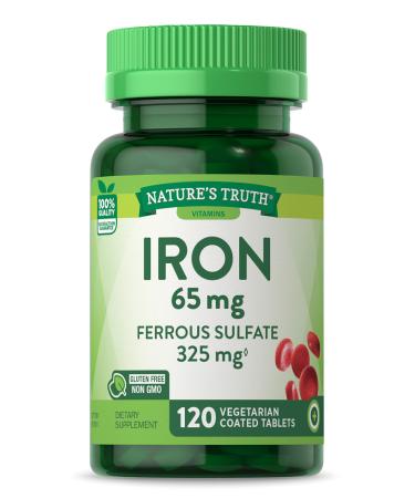 Nature's Truth Iron 65 mg 120 Coated Tablets