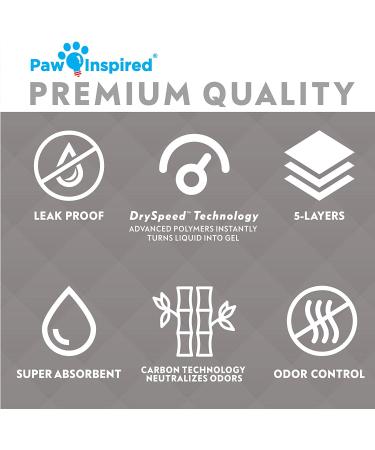 Paw Inspired Disposable Guinea Pig Cage Liners | Bamboo Charcoal Odor Control | Super Absorbent Pee Pads for Small Animals | 24 Count - Buy Online on GoSupps.com
