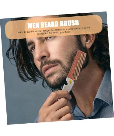 Stylish Minkissy Travel Hairbrush & Comb - Stainless Steel Folding Design for Men | Salon Quality Fragrance & Dust Brush - Buy Online on GoSupps.com