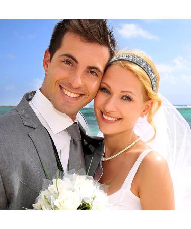 Sparkling Bling Black Headband for Women - Crystal Diamond Rhinestone Hair Accessories - Buy Online on GoSupps.com
