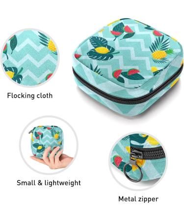 Shop Women's Bonds Storage Bags - Portable Stillpad Period Kit | Watermelon Pineapple Lemon & Blue Zigzag Design - Buy Online on GoSupps.com