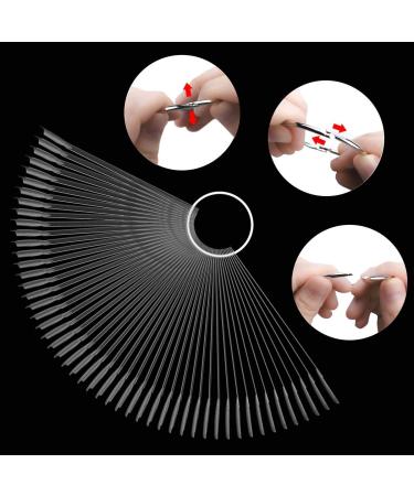 50 Pieces Nail Art Tip Ring Set Nail Color Display Glue Nail Color Wheel & Pattern for Nail Polish | Perfect for Nail Salons & DIY Art - Buy Online on GoSupps.com