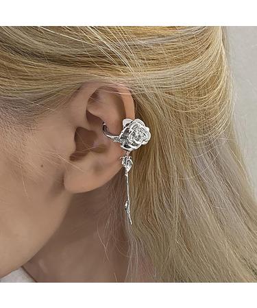 MUAYOUAUM Rose Cool Sexy You Earrings A11 for Women Girls (Non Piercing) - Buy Online on GoSupps.com