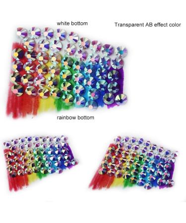 Genie Crystal SS20 Transparent AB Glue Rhinestones - 1440 pcs, 5mm Flatback Rhinestones for Crafts, Nail Art, Bags, Shoes & Clothing - Buy Online on GoSupps.com