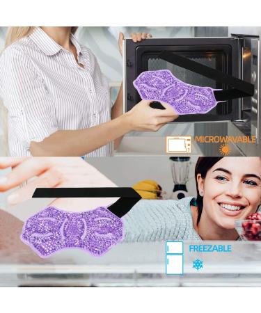 Ankle/Sport Foot Ice Therapy Wrap - Hot Cold Gel Pack with Adjustable Brace for Sprains, Plantar Fasciitis, Achilles Tendonitis - Purple - Buy Online on GoSupps.com