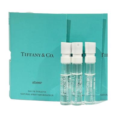 Tiffany & Co. SHEER Sample Perfume EDT Spray 1.2 ml / 0.04 oz - set of 3 - Buy Online on GoSupps.com