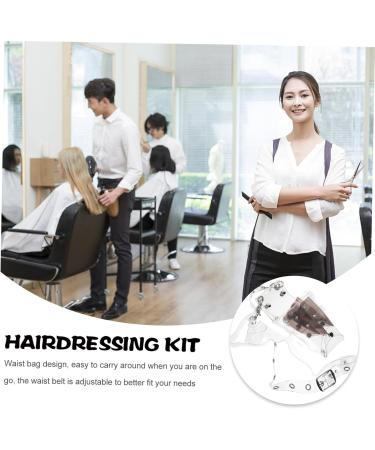 DOITOOL Hairdressing Pouch - Adjustable PVC Waist Bag for Stylists Barbers & Hair Care Tools - Buy Online on GoSupps.com